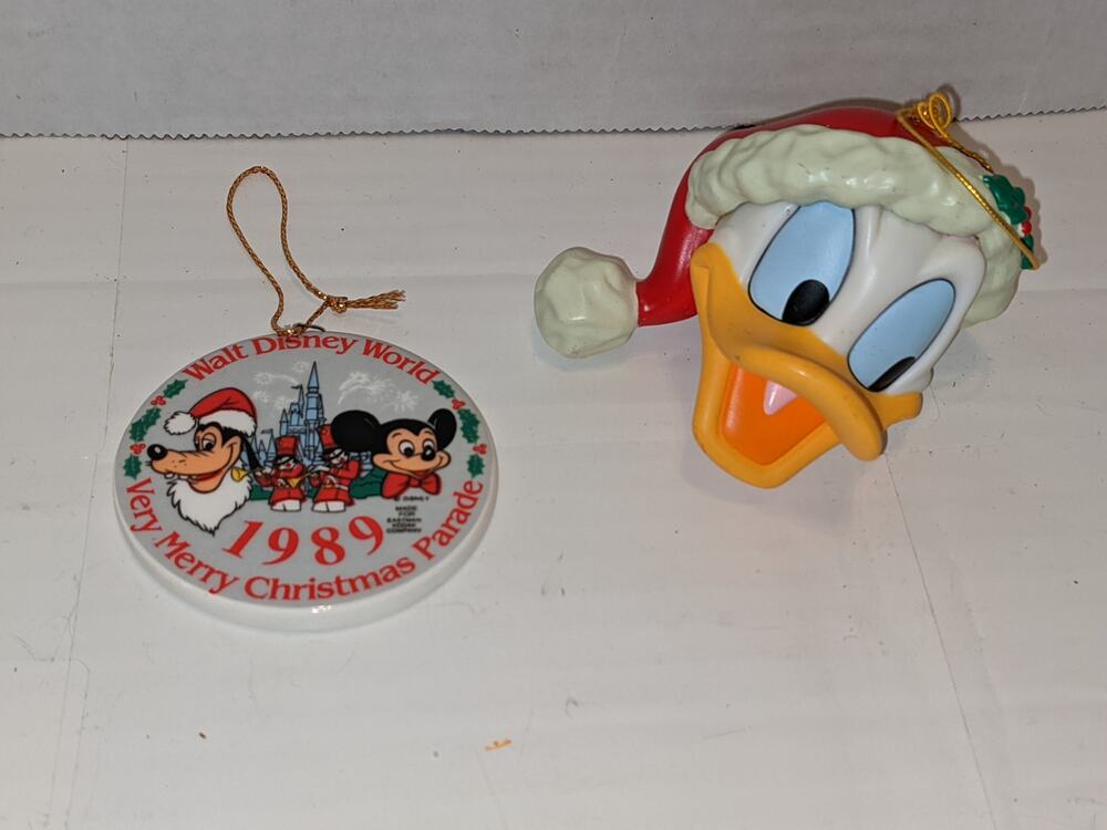 Vintage Walt Disney World Christmas Ornament Donald Duck Chip Clip